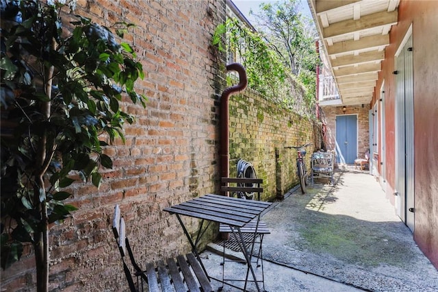 421 Burgundy St Unit 1, New Orleans, LA 70112 - view of patio / terrace
