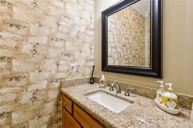 bathroom with vanity