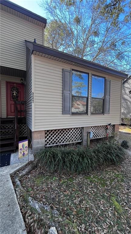 view of side of property