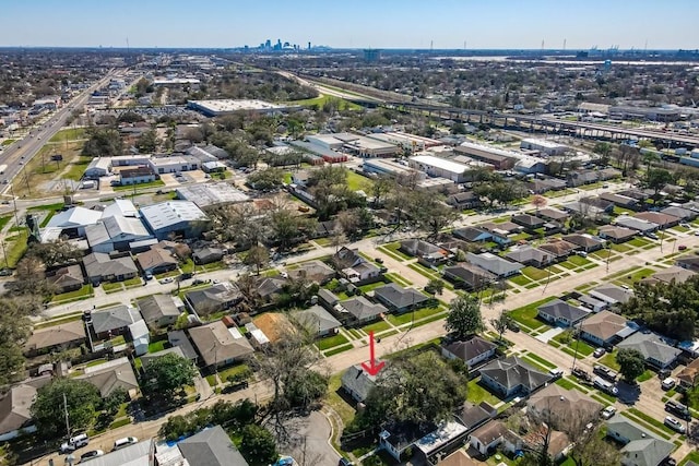 bird's eye view featuring a view of city