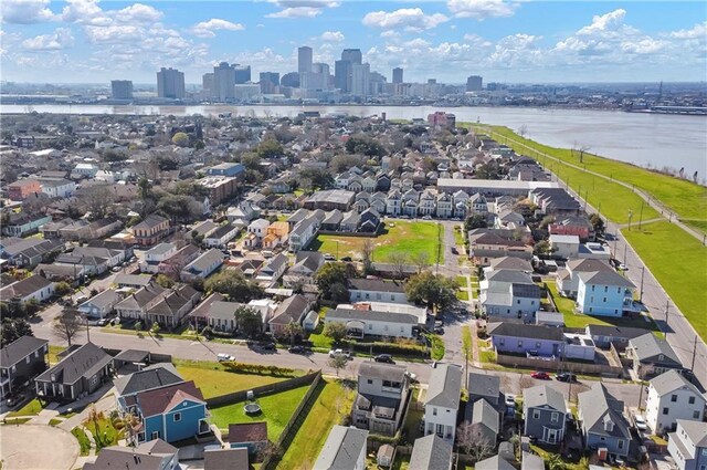 1026 Delaronde St, New Orleans, LA 70114 - birds eye view of property with a residential view, a water view, and a city view