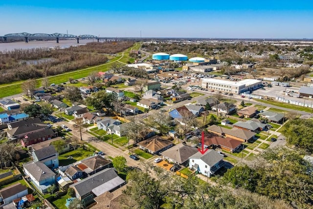 aerial view featuring a residential view