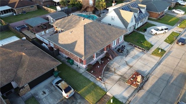 drone / aerial view featuring a residential view