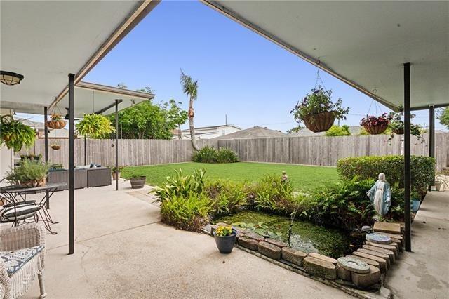 view of patio / terrace with a fenced backyard