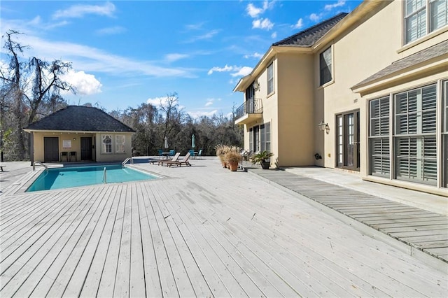 pool featuring a patio area