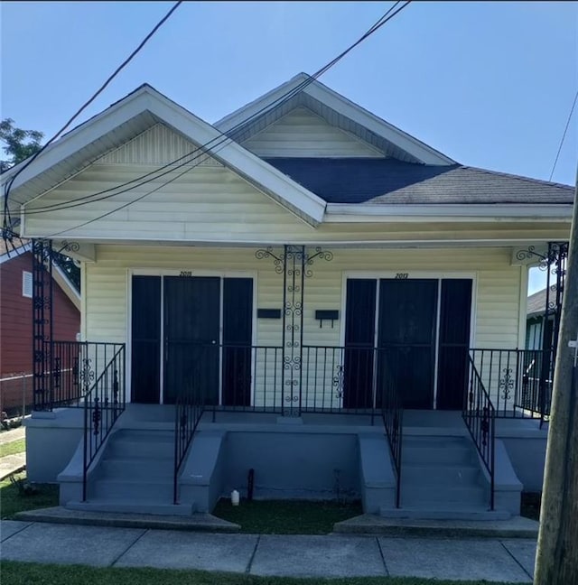 bungalow-style home with a porch