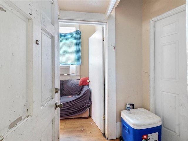 interior space featuring light wood-type flooring