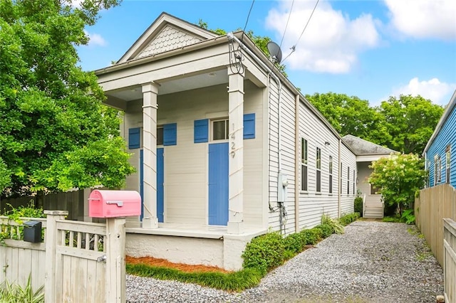 exterior space with fence