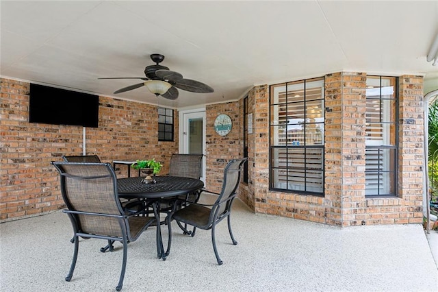 641 Petit Berdot Dr, Kenner, LA 70065 - view of patio with ceiling fan and outdoor dining area