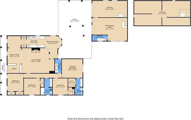 641 Petit Berdot Dr, Kenner, LA 70065 - room layout