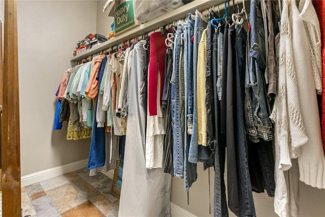 278 Lakeview Dr, Slidell, LA 70458 - spacious closet featuring stone finish floor