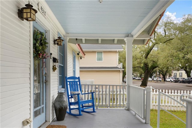 view of patio with covered porch