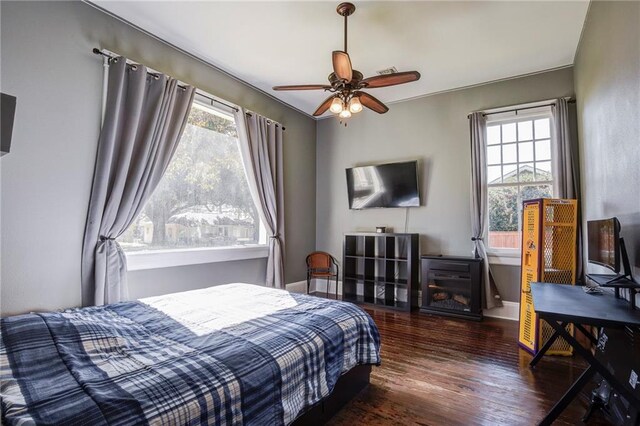 bedroom featuring wood finished floors