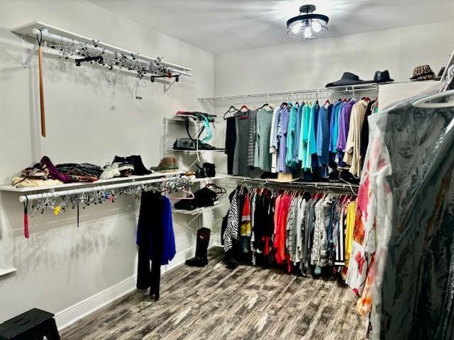 209 Legrande Bayou Ln, Kenner, LA 70065 - spacious closet with wood finished floors