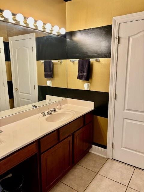 209 Legrande Bayou Ln, Kenner, LA 70065 - bathroom with tile patterned flooring and vanity