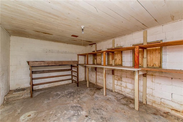 view of storage room