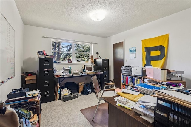 108 Bertel Dr, Covington, LA 70433 - carpeted office space featuring a textured ceiling