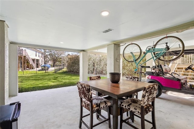 view of patio / terrace featuring outdoor dining space