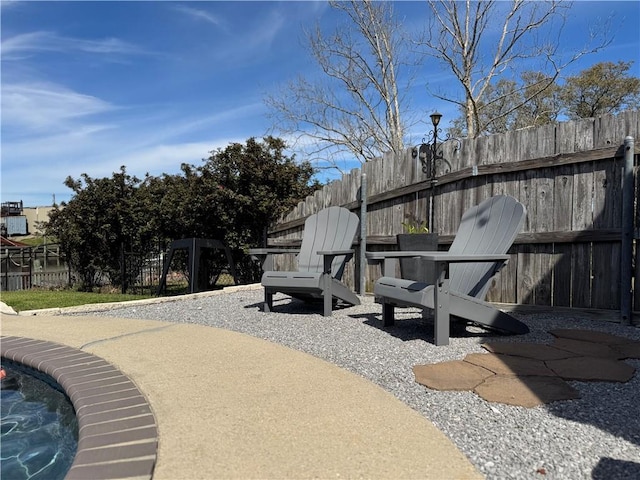 exterior space with a patio area and fence