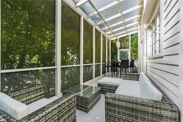 view of sunroom / solarium