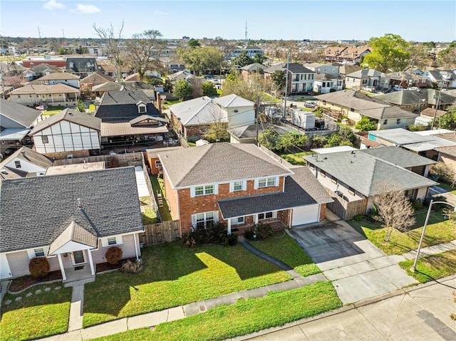 drone / aerial view featuring a residential view