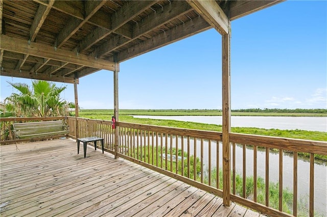 3030 Ridgeway Blvd, New Orleans, LA 70129 - wooden terrace with a water view