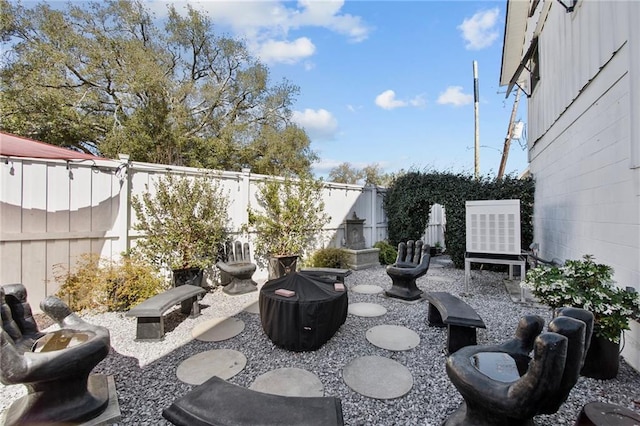 view of patio / terrace featuring a fenced backyard