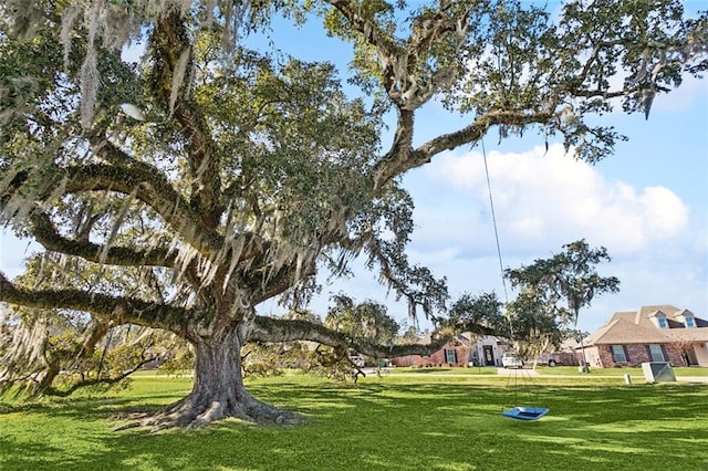 surrounding community featuring a yard