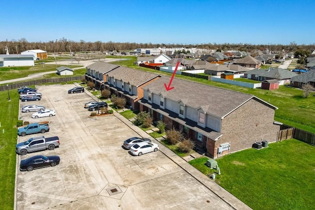 aerial view featuring a residential view