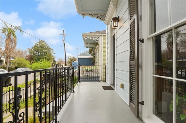 view of balcony