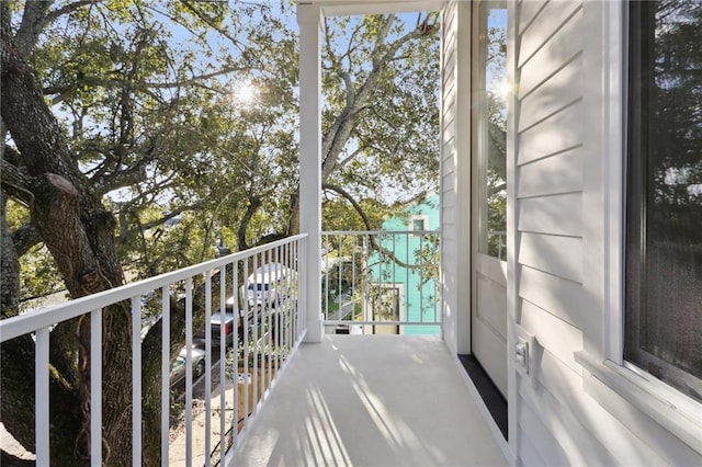 view of balcony