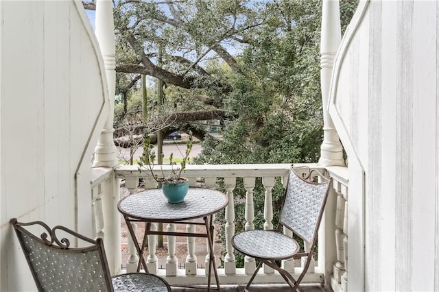 view of balcony