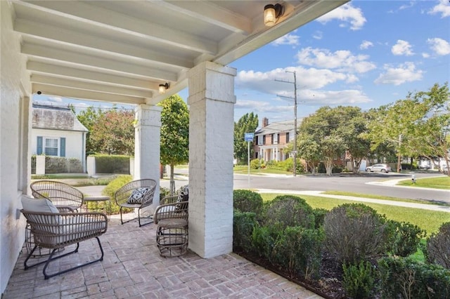 3205 Octavia St, New Orleans, LA 70125 - view of patio / terrace featuring a residential view