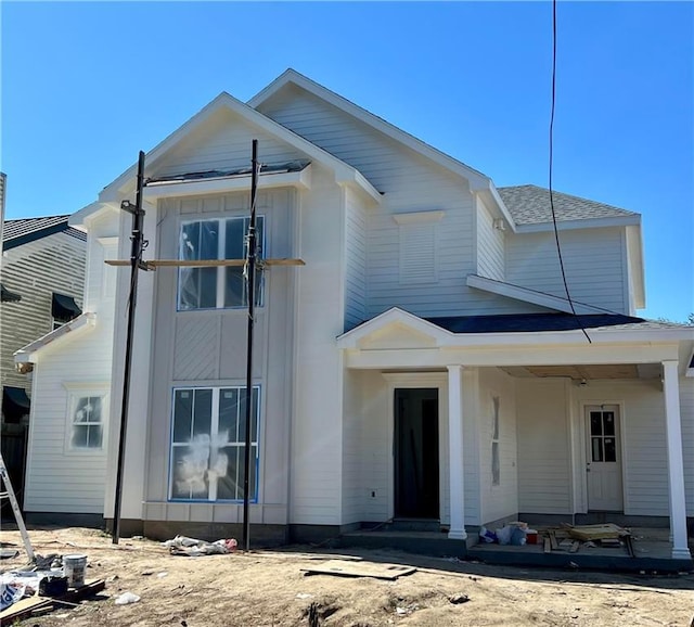 view of front of property with entry steps