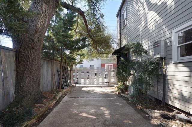 view of road with driveway