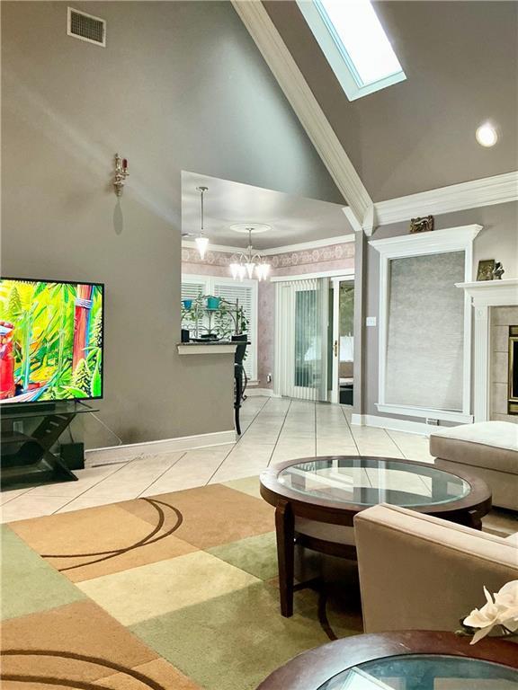 interior space with visible vents and an indoor hot tub