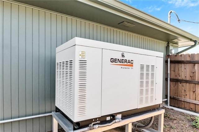 details with fence and a power unit