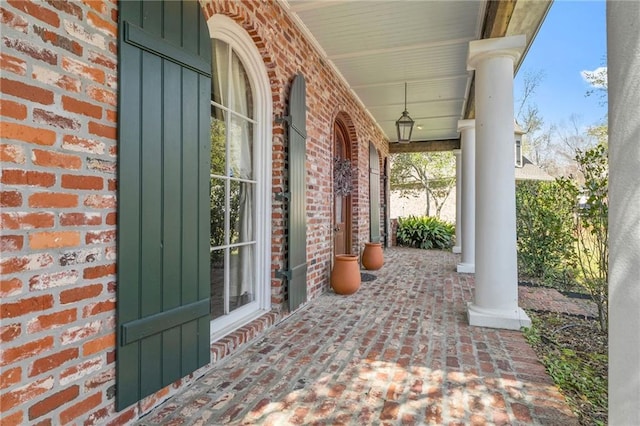 view of patio / terrace with covered porch