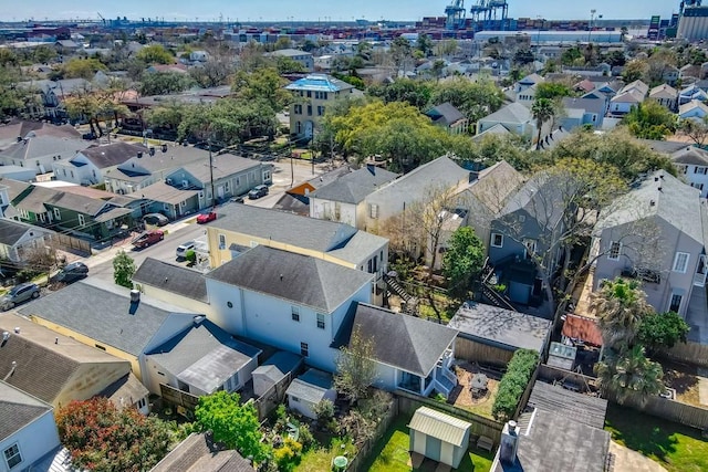 bird's eye view with a residential view