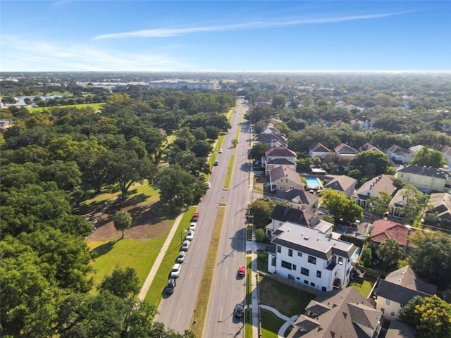 drone / aerial view featuring a residential view