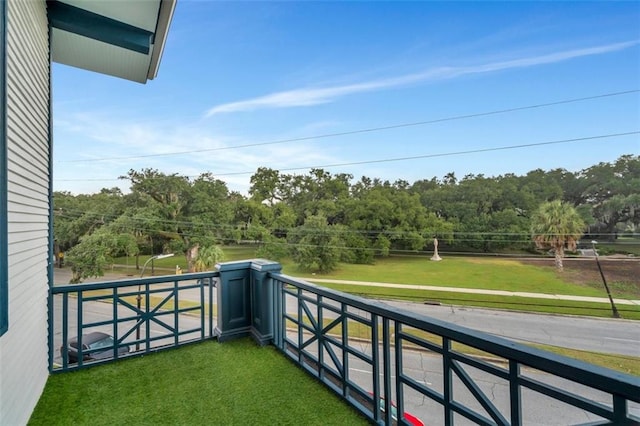 view of balcony