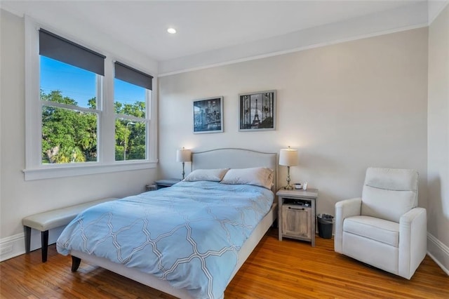 926 City Park Ave, New Orleans, LA 70119 - bedroom with recessed lighting, baseboards, and wood finished floors