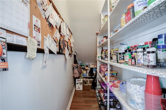 view of pantry