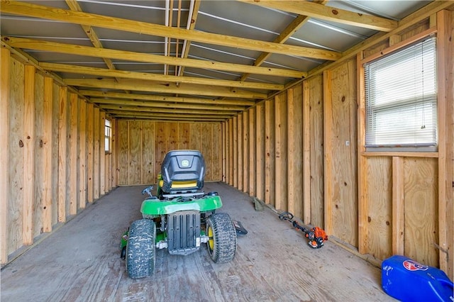 view of storage area