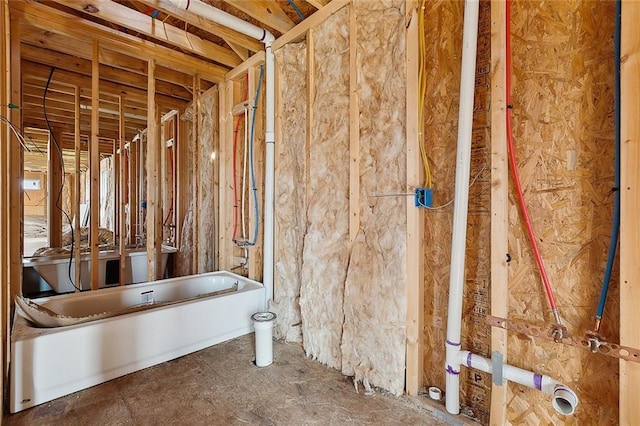 bathroom featuring a bath