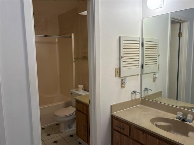 68 Birdie Drive ., Slidell, LA 70460 - full bath featuring washtub / shower combination, tile patterned floors, vanity, and toilet