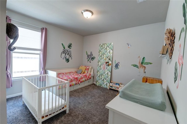 bedroom featuring carpet flooring