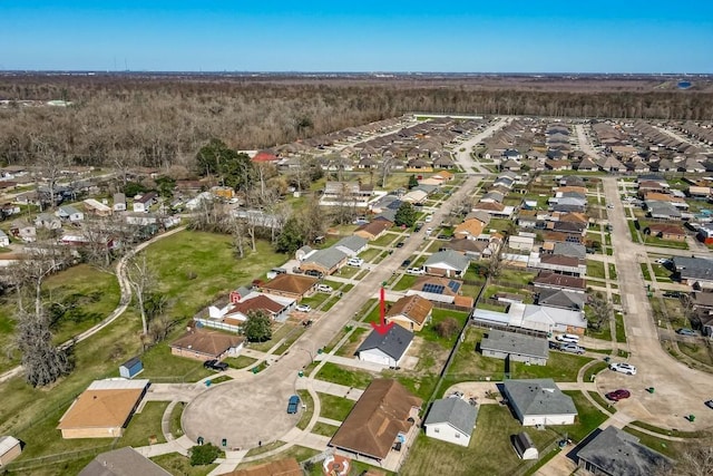 drone / aerial view featuring a residential view