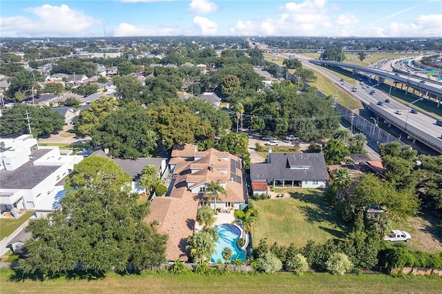 drone / aerial view featuring a residential view