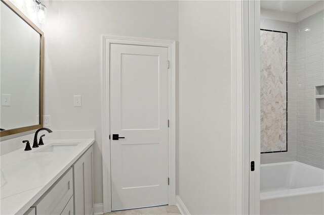 1416 Choctaw Ave, Metairie, LA 70005 - full bathroom with vanity and a bathing tub
